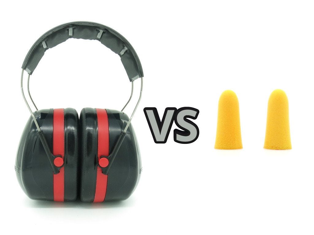 Ear plugs vs ear muffs