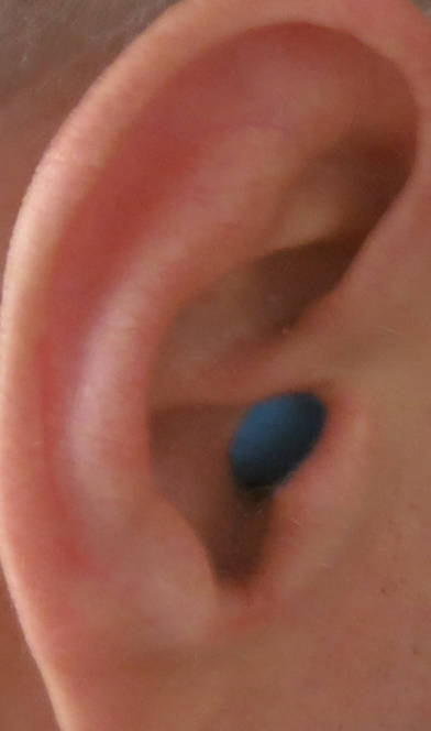 well-inserted earplugs