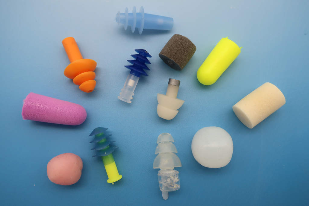 Different types of earplugs