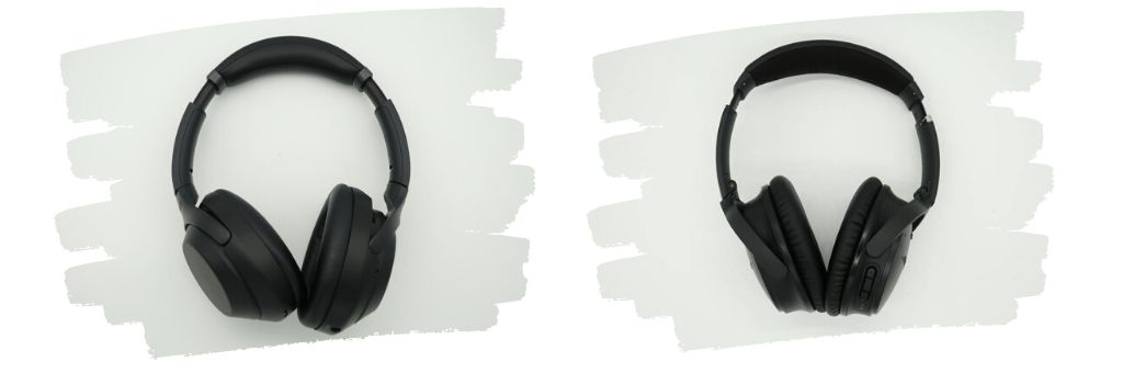 Over-ear active noise cancelling headphones